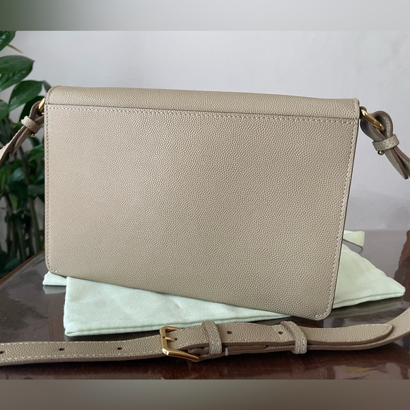 BURBERRY SMALL MONOGRAM MOTIF LEATHER CROSSBODY BAG. - Picture 4 of 16